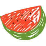 Skissade vattenmelon