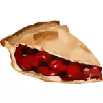 Cherry pie stykke