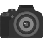 Enkel amatör kamera ikonen vektor illustration