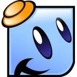 Glücklich blau emoji