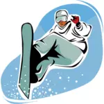 Snowboard człowieka