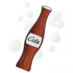 Vektor illustration av liten läsk flaska