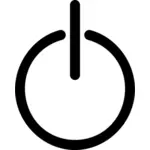 Power knappen symbolen vektor ClipArt