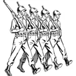 Soldaten marschieren