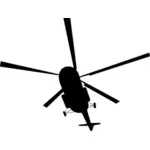 Silhueta de helicóptero