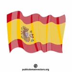Spanska nationella flaggan