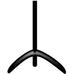 Music stand vector drawing