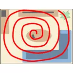 Illustration de motif spirale recherche