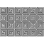 Patrón de espiral en blanco y negro