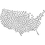 Utøvere i USA kart
