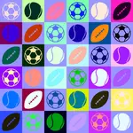 Спортивные мячи шаблон
