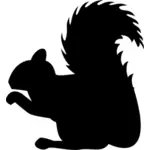 Squirrel profile silhouette