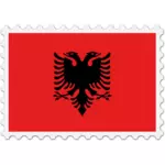 Ştampila de drapelul Albaniei