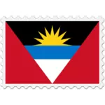 Antigua ve Barbuda bayrağı damgası