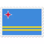 Aruba vlag afbeelding