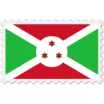 Burundi flagg stempel