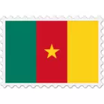 Timbre de drapeau Cameroun