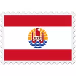 Polinezja Francuska flaga stempel