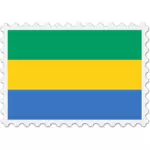 Gabons flagga bild