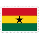 Ghana flagga stämpel