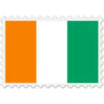 Elfenbenskusten flagga stämpel
