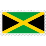 Jamaica flagga stämpel