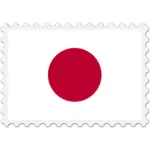 Japan flagg stempel