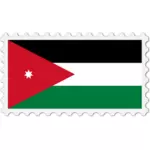 Jordanië vlag stempel