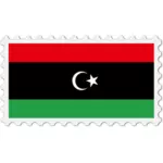Libyen flagga stämpel
