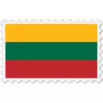 Litauens flagga stämpel