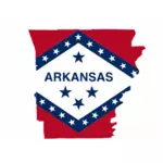 Arkansas state flagga