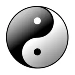 Yin-Yang vektor ilustrasi