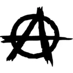 Anarchie znamení vektorový obrázek