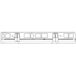 BART Train profil vector miniaturi