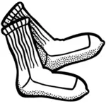 Arte de línea de calcetines