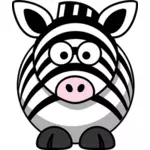 Vektorový obrázek kreslený Zebra
