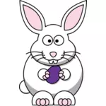 Image vectorielle de dessin animé lapin