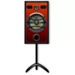 Studio Lautsprecher auf einem Stand-Vektor-Bild
