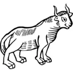 Clip art di un toro