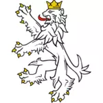 Стилизованный лев символ