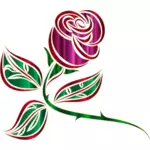 Glanzende decoratieve rose