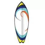 Placă de surf vară vector imagine