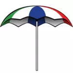 Letní deštník vektorové ilustrace