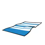 Immagine vettoriale estate spiaggia asciugamano