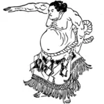 Croquis de lutteur de sumo