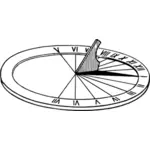 Солнечные часы векторное изображение