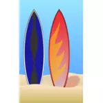Ilustração do vetor de pranchas de surf