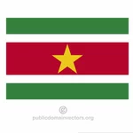 Surinam vektor vlajka