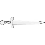 Yksinkertainen keskiaikainen miekka