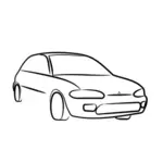 Motorových vozidel osnovy vektorové kreslení